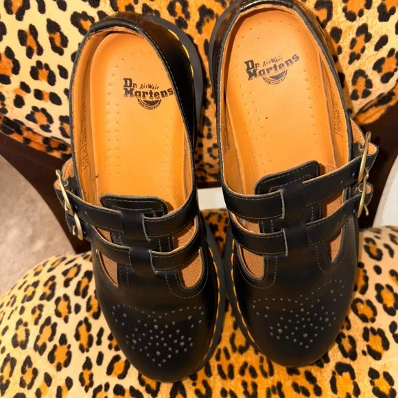 Dr. Martens Black Double Strap Mary Janes - Picture 5 of 9